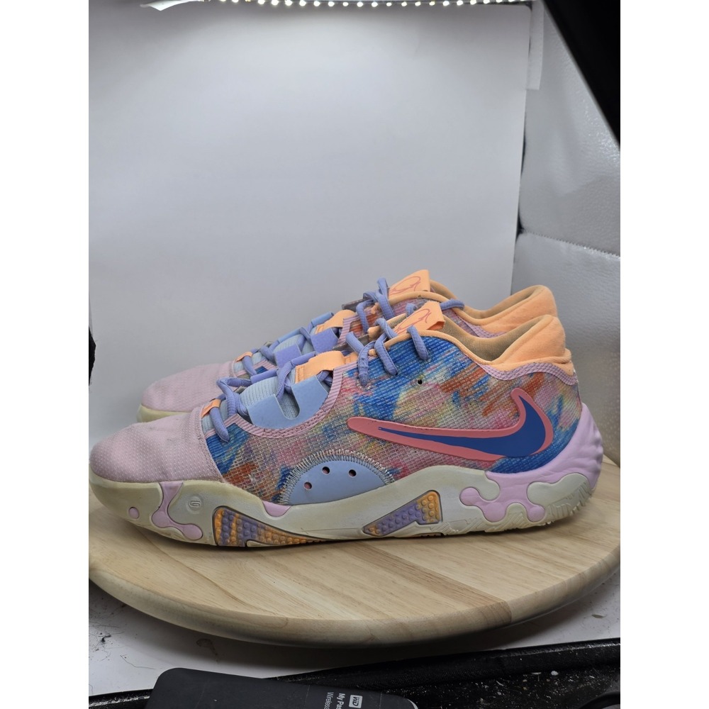 Men's Size 12 - Nike PG 6 "Painted Swoosh" White Photo Blue Pink DO9824-100